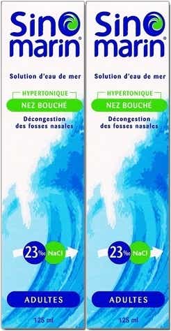 SINOMARIN SOLUTION HYPERTONIQUE ADULTES LOT DE 2X125ML