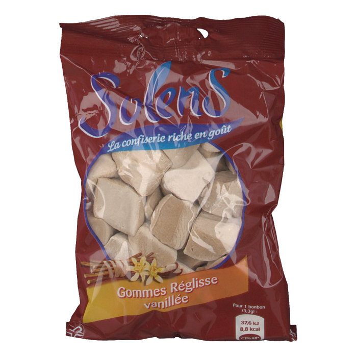 SOLENS GOMMES REGLISSE VANILLEE 100 G