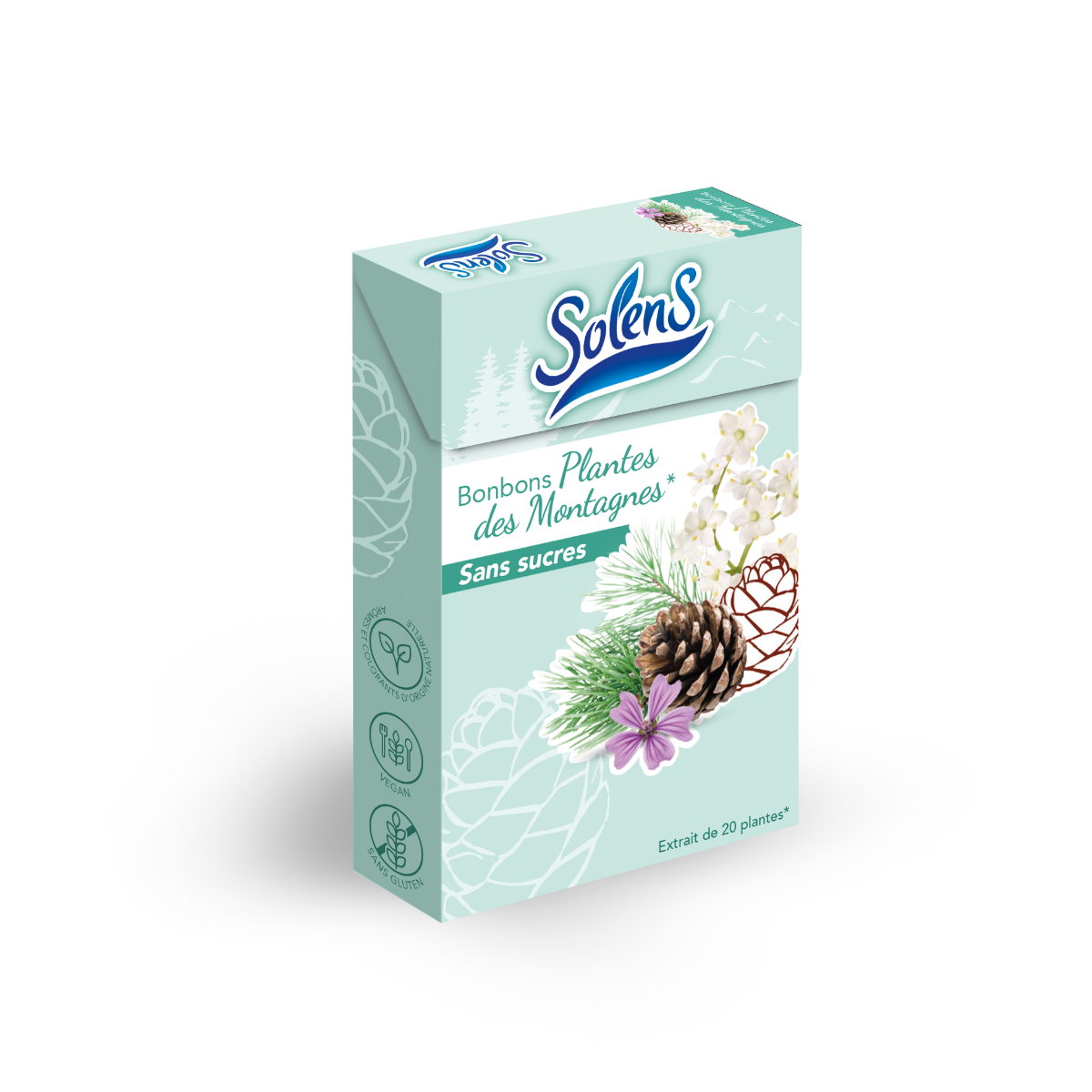 SOLENS NOMADE PLANTES DES MONTAGNES SANS SUCRES 50G