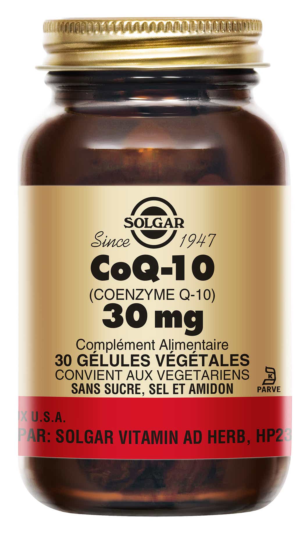 SOLGAR COENZYME Q10 30MG 30 GELULES VEGETALES