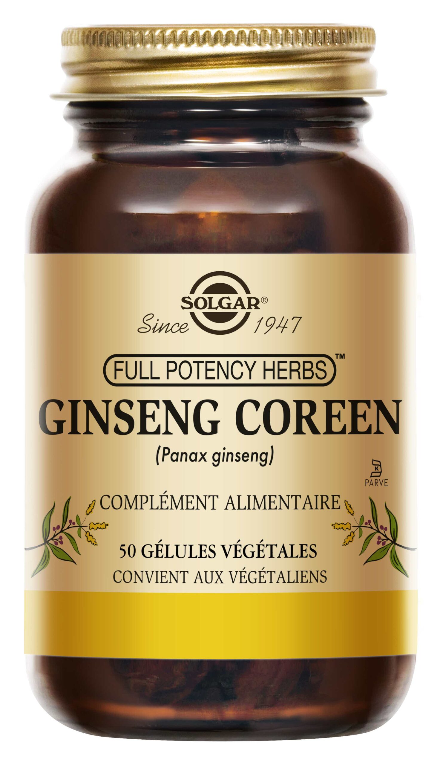 SOLGAR GINSENG COREEN 50 GELULES