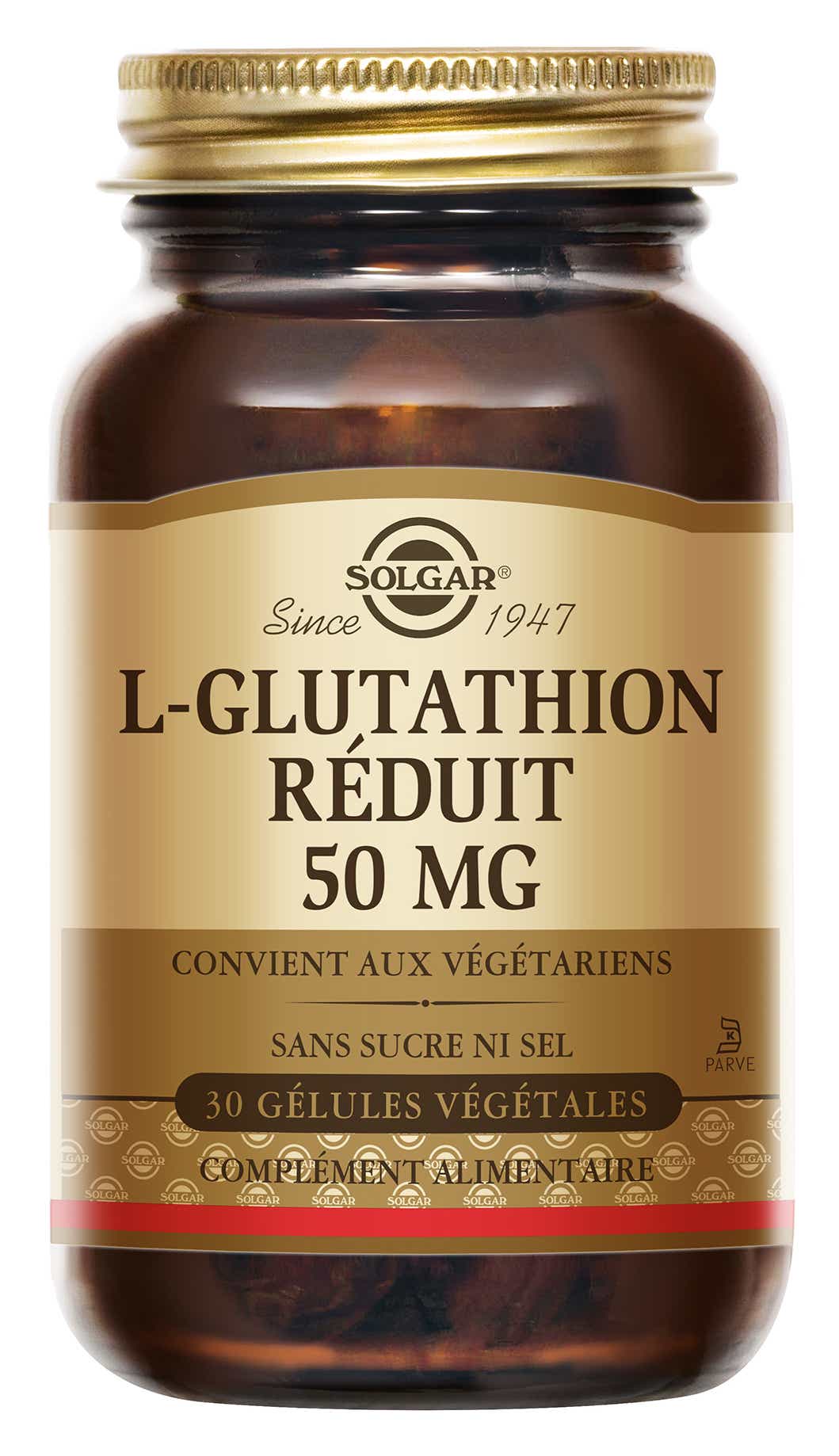 SOLGAR L GLUTATHION REDUIT 50MG 30 GELULES