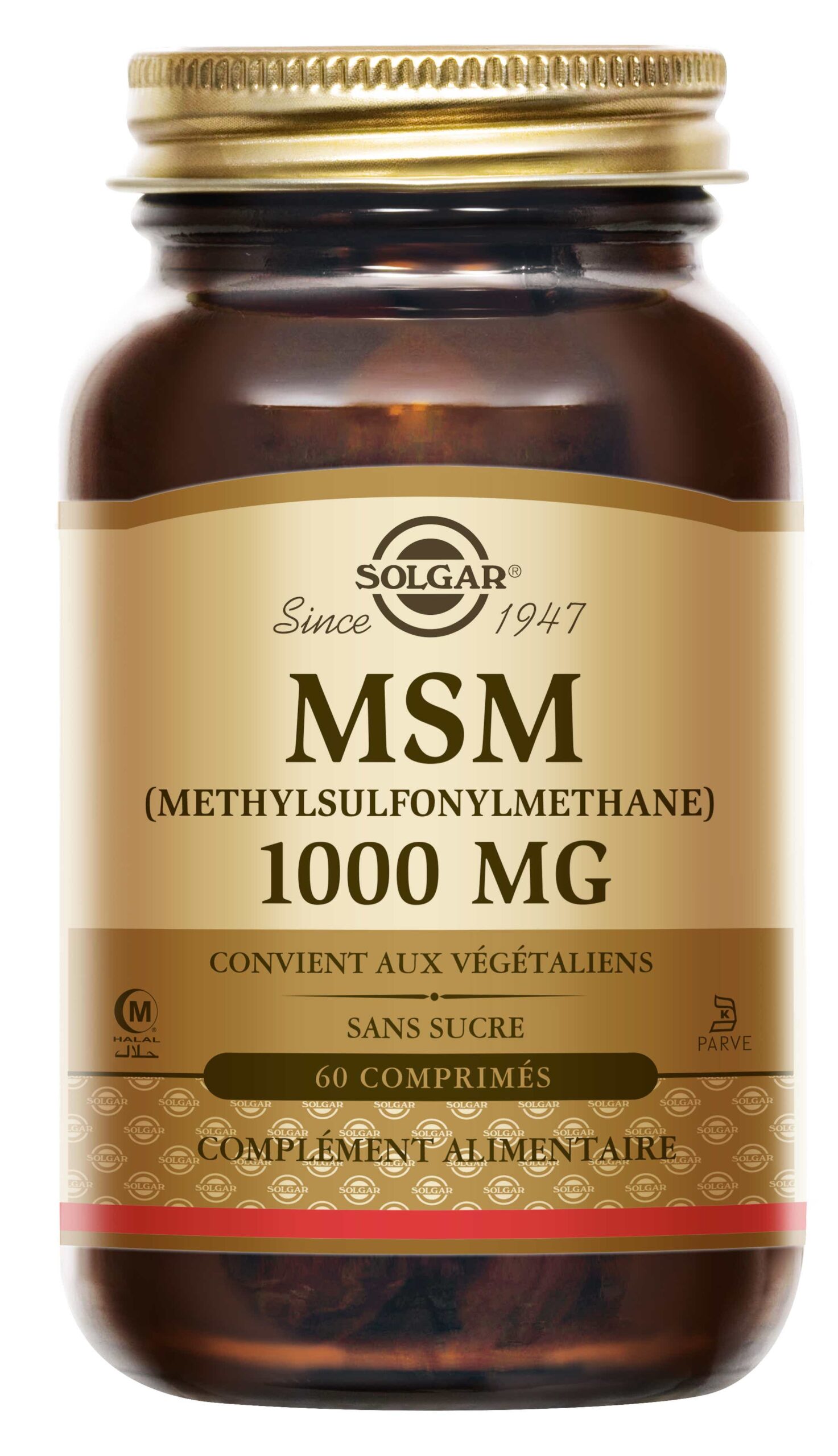 SOLGAR MSM 1000 MG 60 GELULES