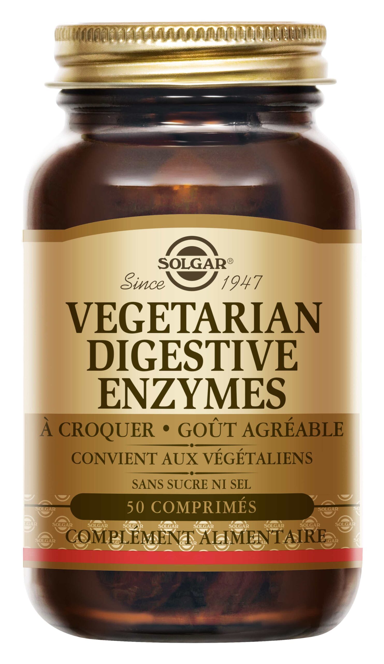 SOLGAR VEGETARIAN DIGESTIVE ENZYMES 50 COMPRIMES