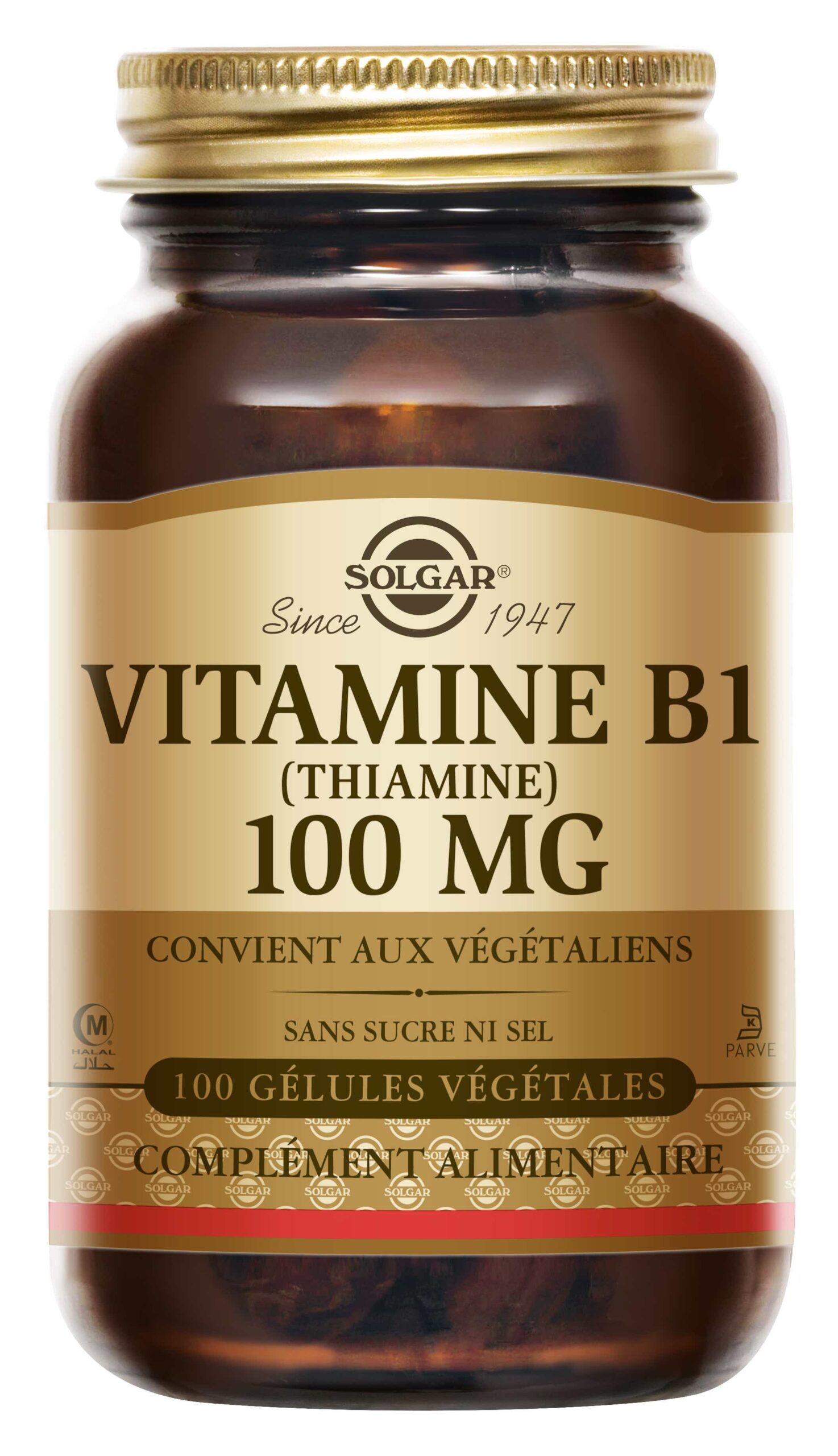 SOLGAR VITAMINE B1 100MG 100 GELULES VEGETALES
