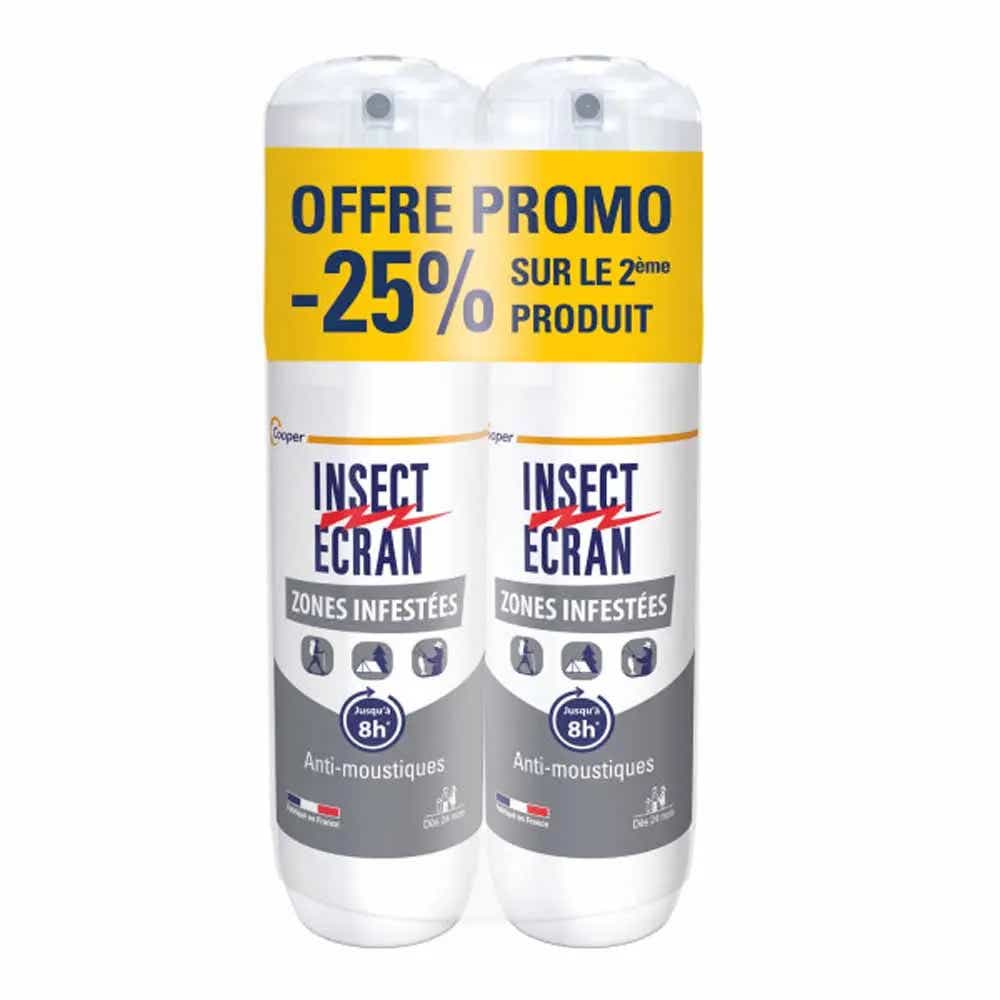 SPRAY REPULSIF PEAU ADULTES ET ENFANTS ZONES INFESTEES 2X100ML