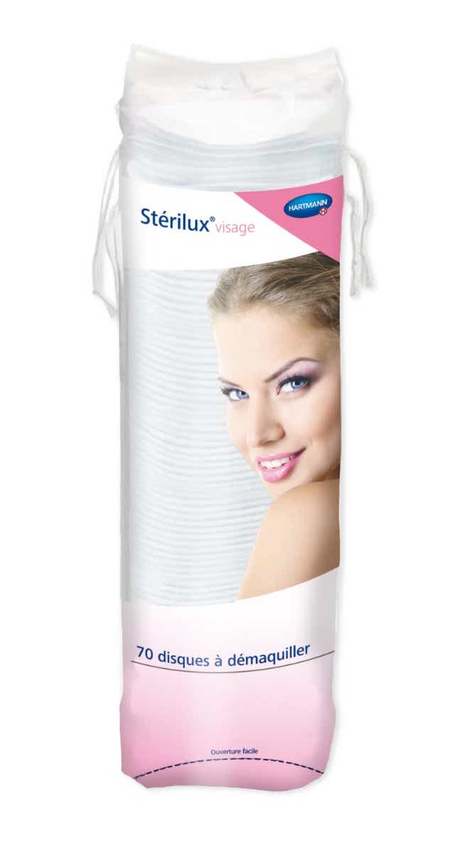 STERILUX VISAGE CARRES A DEMAQUILLER 70 CARRES A DEMAQUILLER