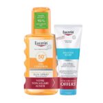 SUN PROTECTION SENSITIVE PROTECT SUN SPRAY TRANSPARENT SPF50 PEAUX SENSIBLES 200ML APRES SOLEIL SENSITIVE RELIEF 50ML OFFERT