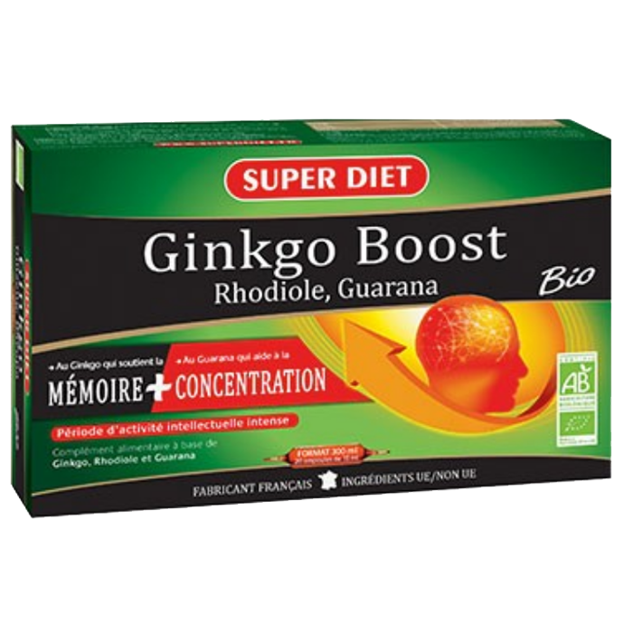 SUPERDIET GINKGO BOOST BIO 20AMPOULES