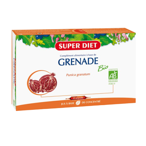 SUPERDIET GRENADE BIO 20 AMPOULES DE 15 ML