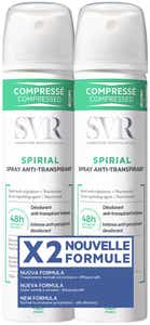 SVR SPIRIAL DEODORANT ANTI TRANSPIRANT DUO SPRAY 2X75ML