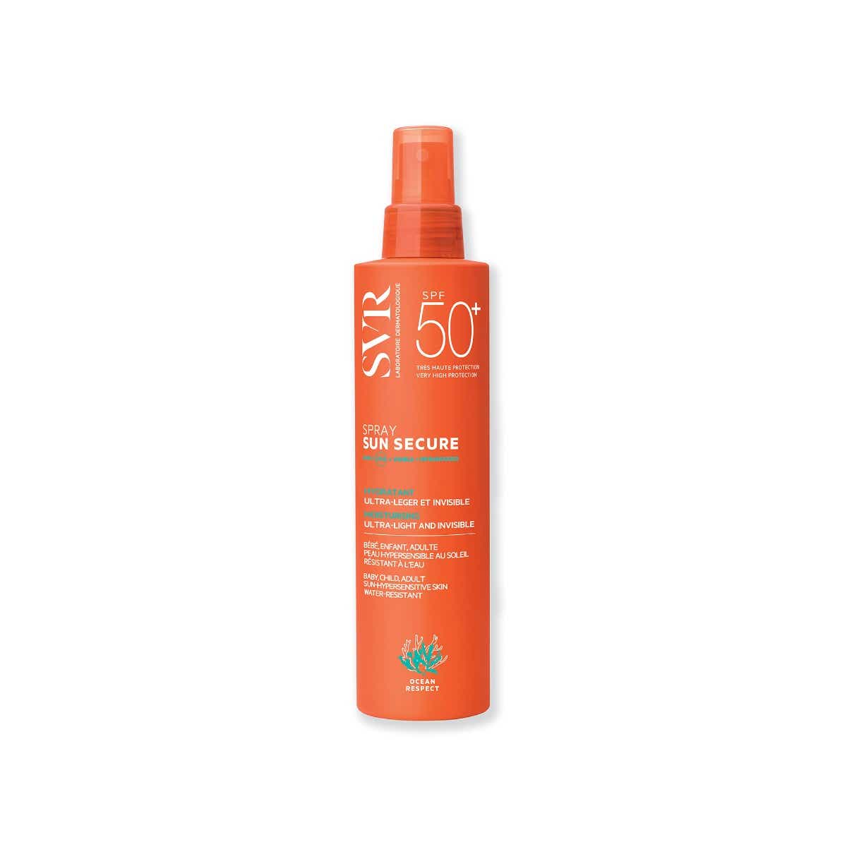 SVR SUN SECURE SPRAY SOLAIRE HYDRATANT SPF50 VISAGE ET CORPS 200ML