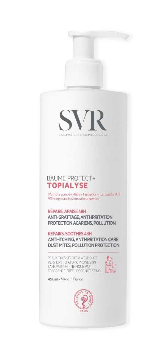 SVR TOPIALYSE BAUME PROTECT VISAGE ET CORPS PEAUX TRES SECHES A ATOPIQUES 400ML
