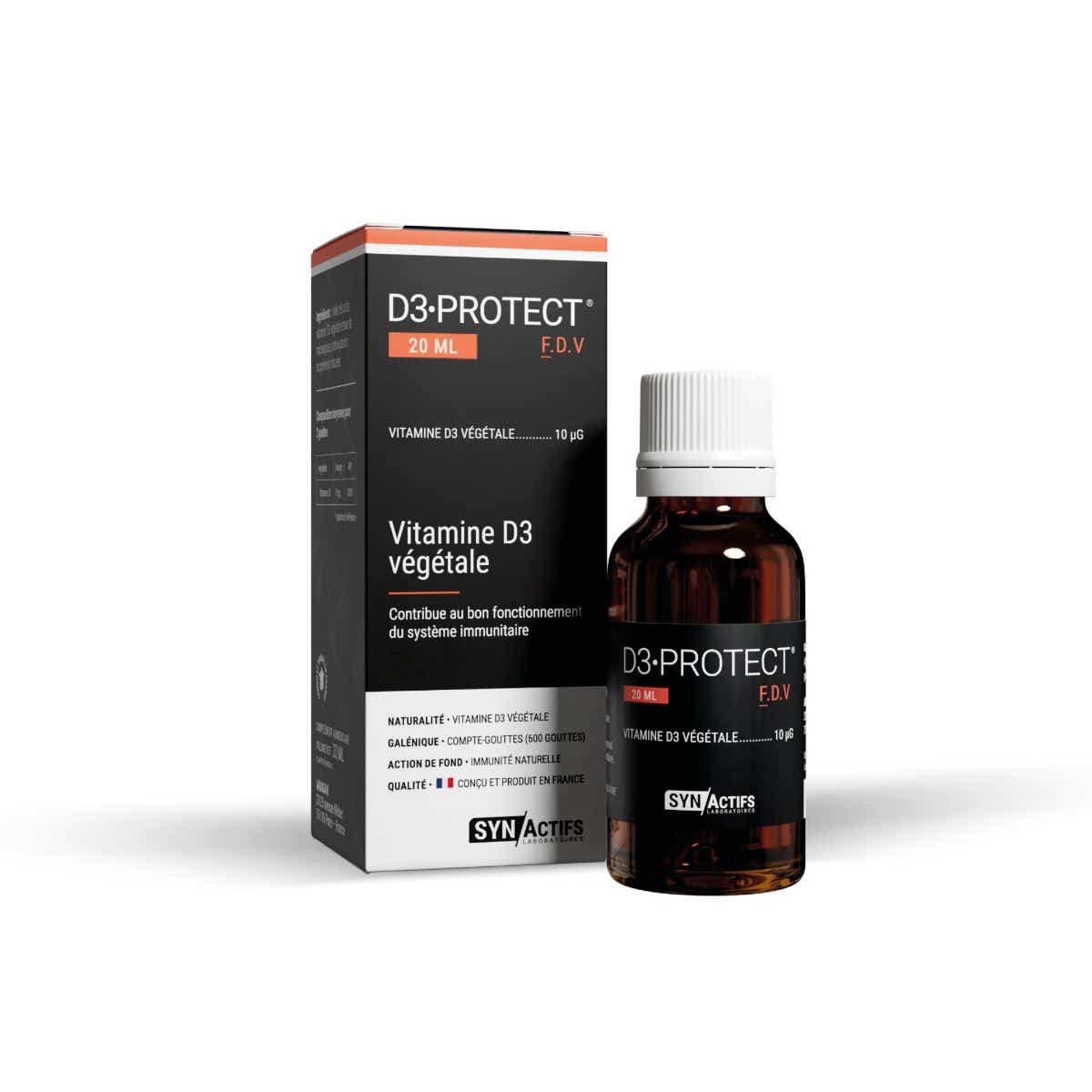SYNACTIFS D3 PROTECT VITAMINE VEGETALE 20ML