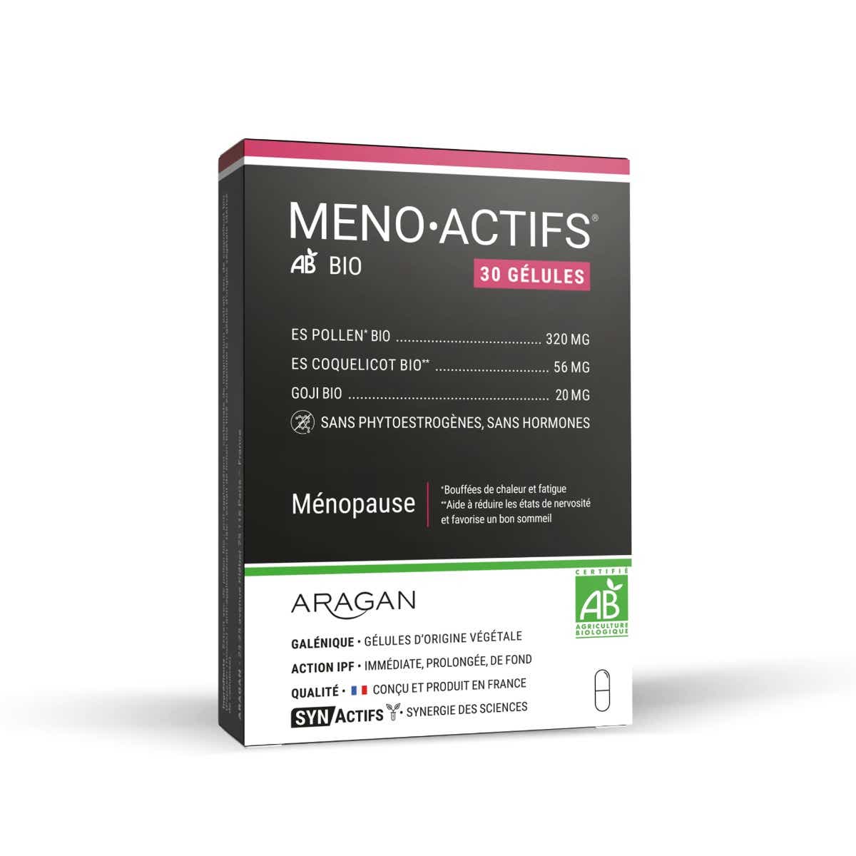 SYNACTIFS MENO ACTIFS BIO 30 GELULES
