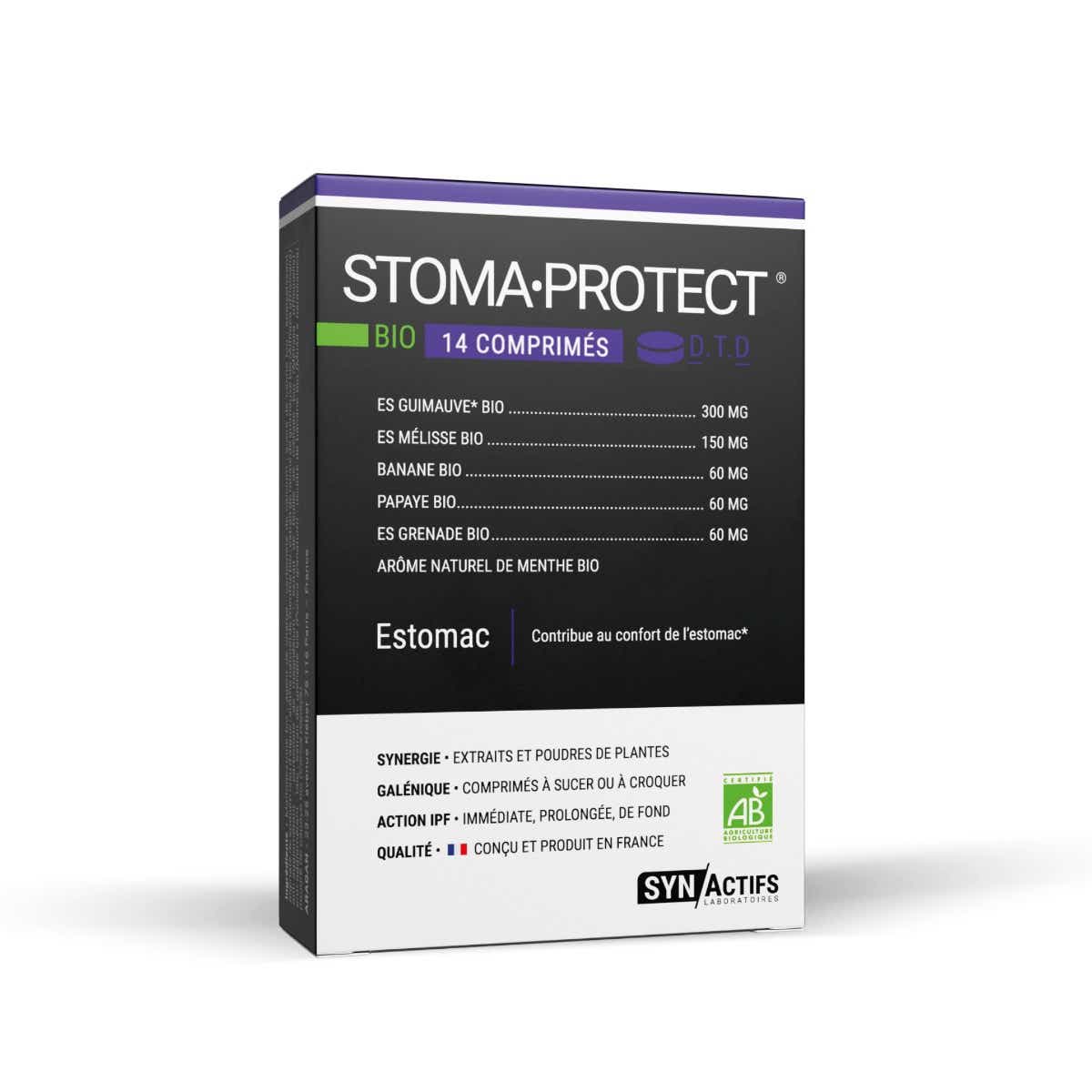 SYNACTIFS STOMA PROTECT ESTOMAC BIO 14 COMPRIMES