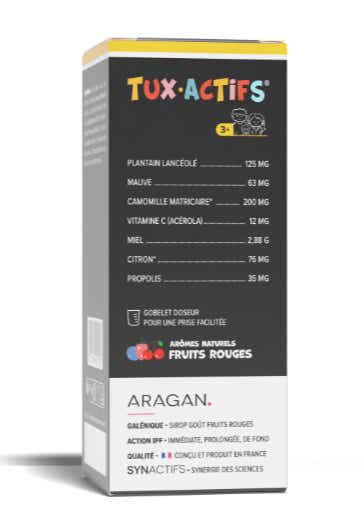 SYNACTIFS TUXACTIFS BIO SIROP ENFANTS POUR LA TOUX 3 ANS ET PLUS 125ML