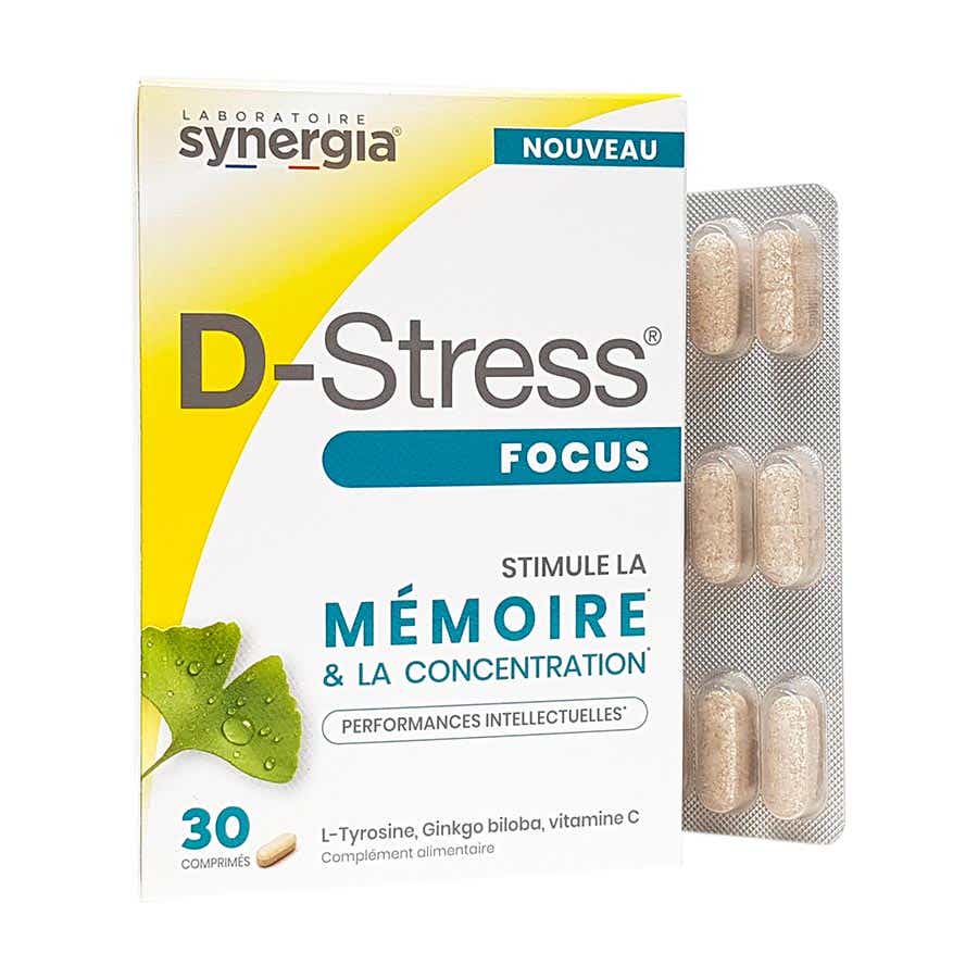 SYNERGIA D STRESS FOCUS MEMOIRE ET CONCENTRATION 30 COMPRIMES