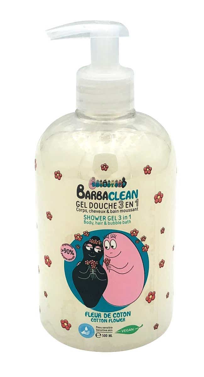 TAKECARE BARBACLEAN GEL DOUCHE 3 EN 1 BARBAPAPA CORPS CHEVEUX ET BAIN MOUSSANT 500ML