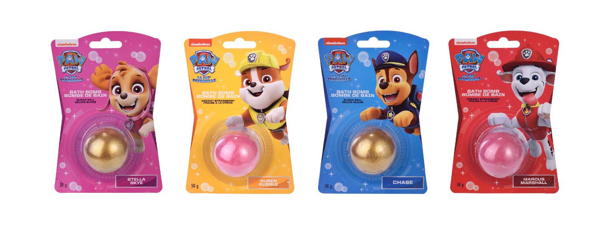 TAKECARE BOMBE DE BAIN EFFERVESCENTE PAT PATROUILLE MOTIF ALEATOIRE 50G