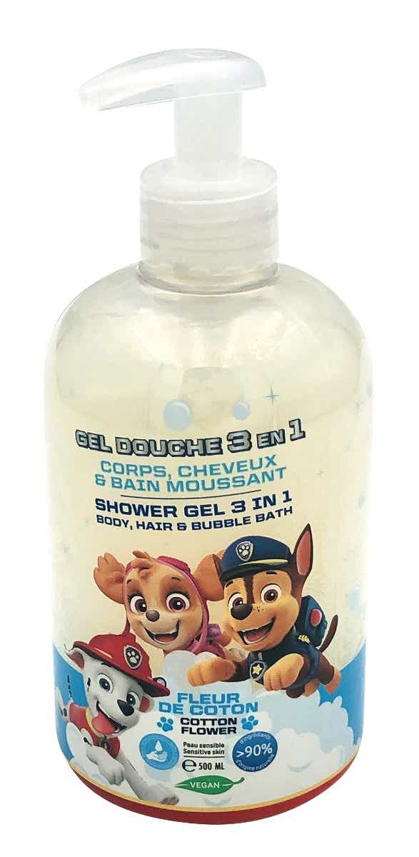 TAKECARE GEL DOUCHE 3 EN 1 PAT PATROUILLE CORPS CHEVEUX ET BAIN MOUSSANT 500ML