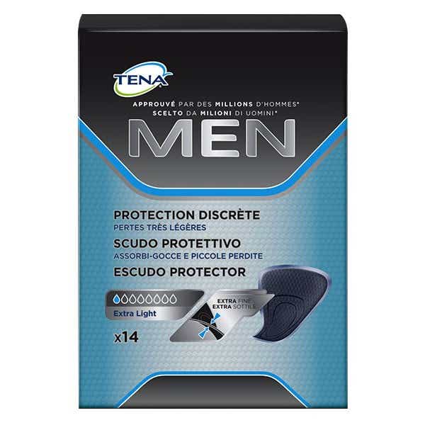 TENA MEN EXTRA LIGHT PROTECTION URINAIRE DISCRETE 14 UNITES