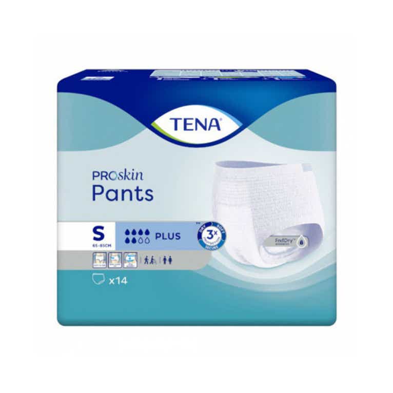 TENA PROSKIN PANTS PROTECTION ABSORBANTE NORMAL TAILLE S 14 UNITES