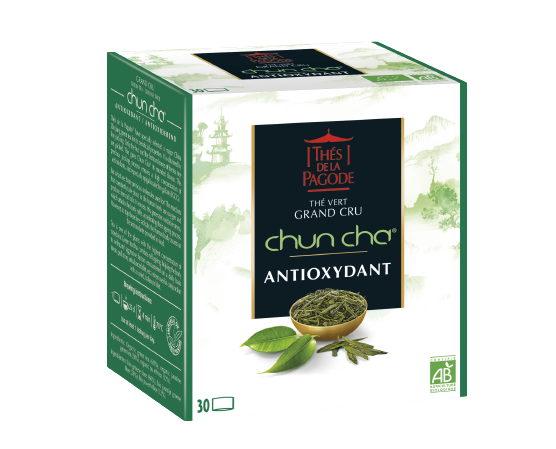 THES DE LA PAGODE THE VERT CHUN CHA ANTIOXYDANT BIO 30 SACHETS