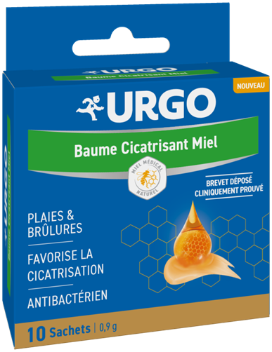URGO BAUME CICATRISANT AU MIEL 10 SACHETS
