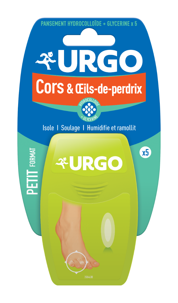 URGO TRAITEMENT CORS ET OEILS DE PERDRIX 5 PANSEMENTS GEL