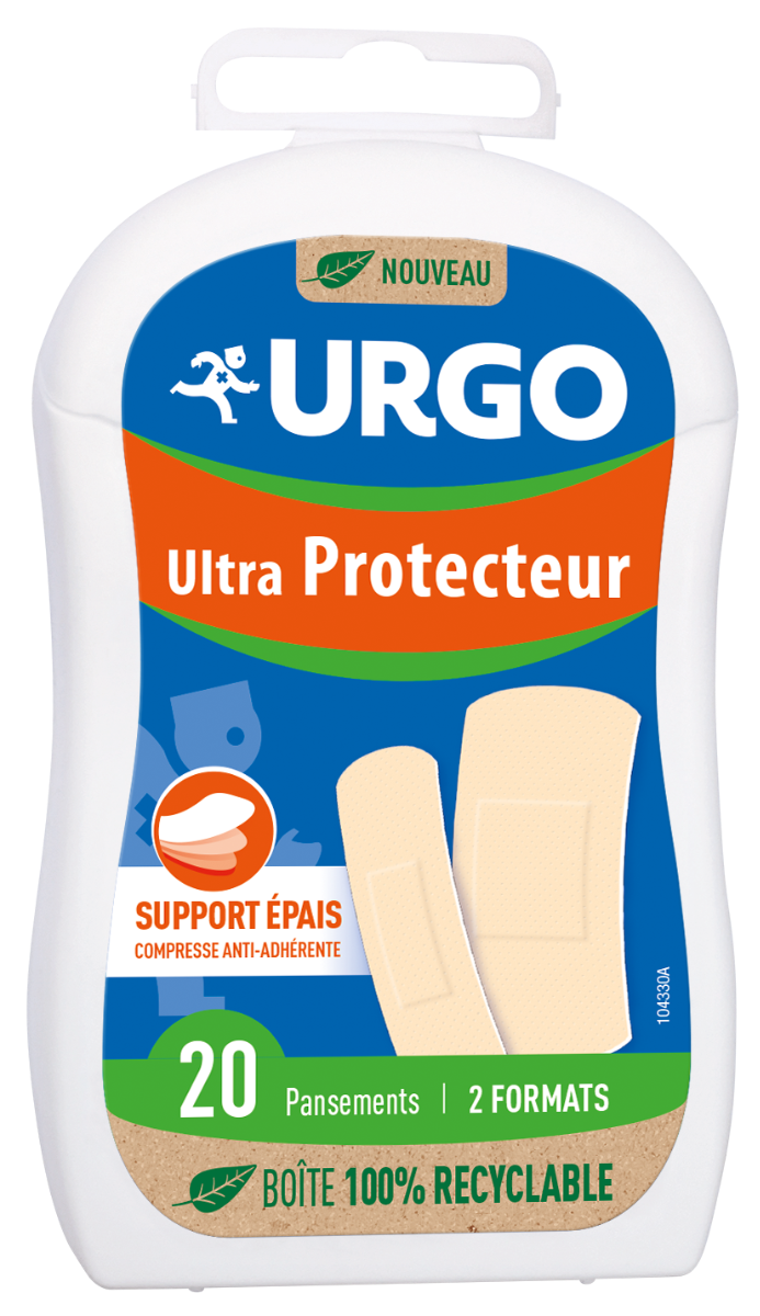 URGO ULTRA PROTECTEUR ANTI CHOC 20 PANSEMENTS