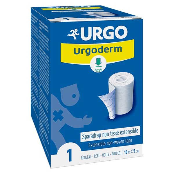 URGO URGODERM SPARADRAP NON TISSE EXTENSIBLE 1 ROULEAU 10 M X 5 CM