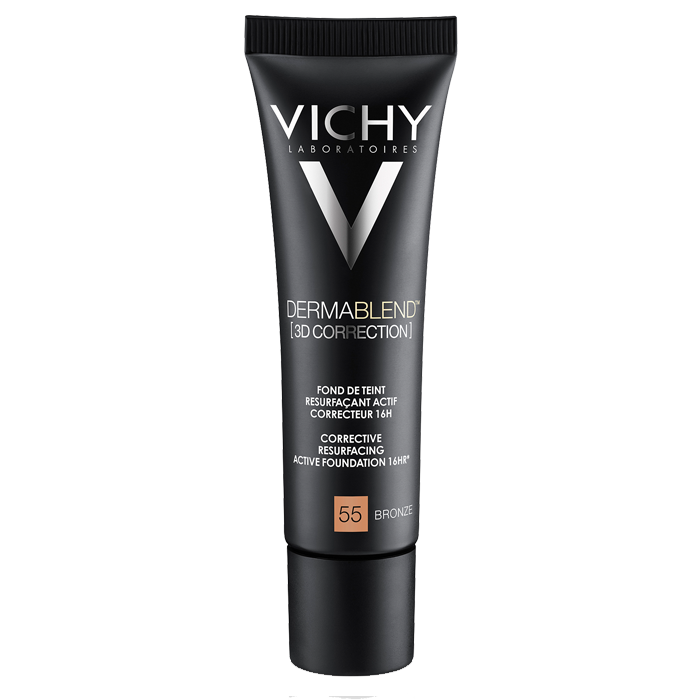 VICHY DERMABLEND 3D CORRECTION FOND DE TEINT RESURFACANT ACTIF CORRECTEUR 16 H 55 BRONZE 30ML