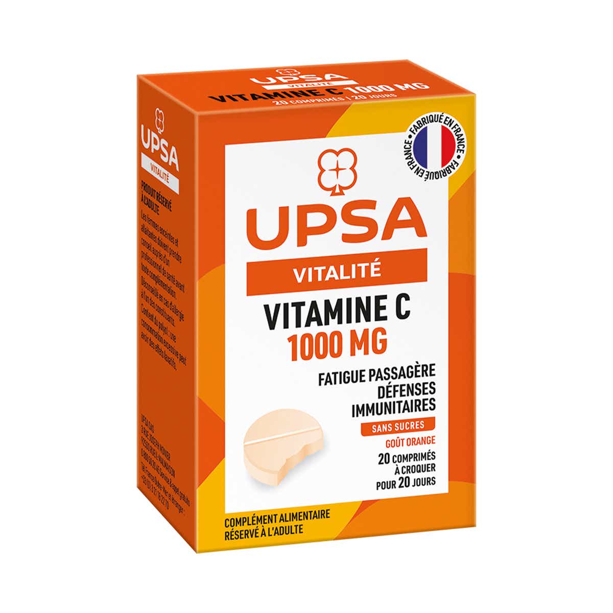 VITALITE VITAMINE C 1000MG 20 COMPRIMES A CROQUER