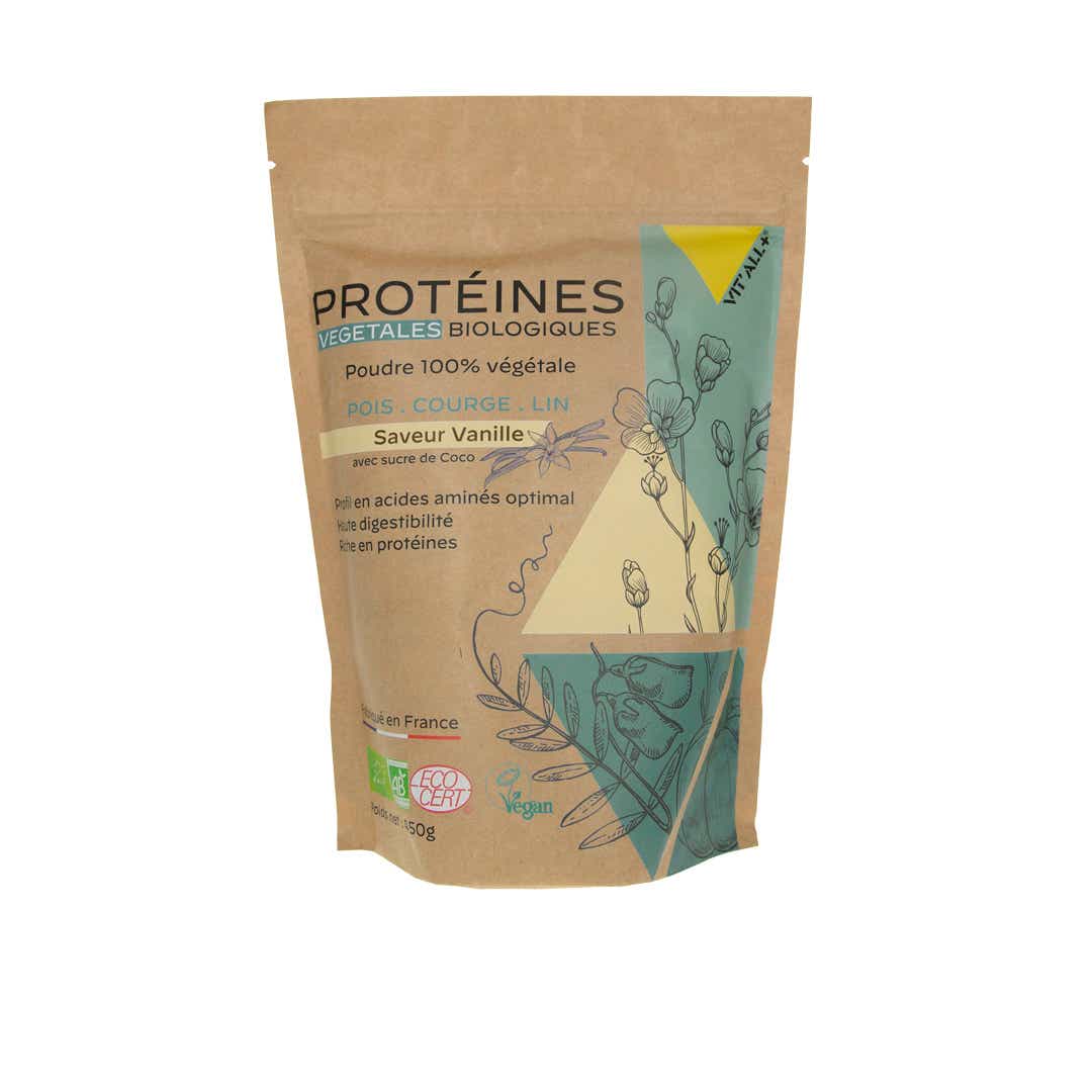 VITALL PLANT FUSION SAVEUR VANILLE PROTEINES VEGETALES 454G