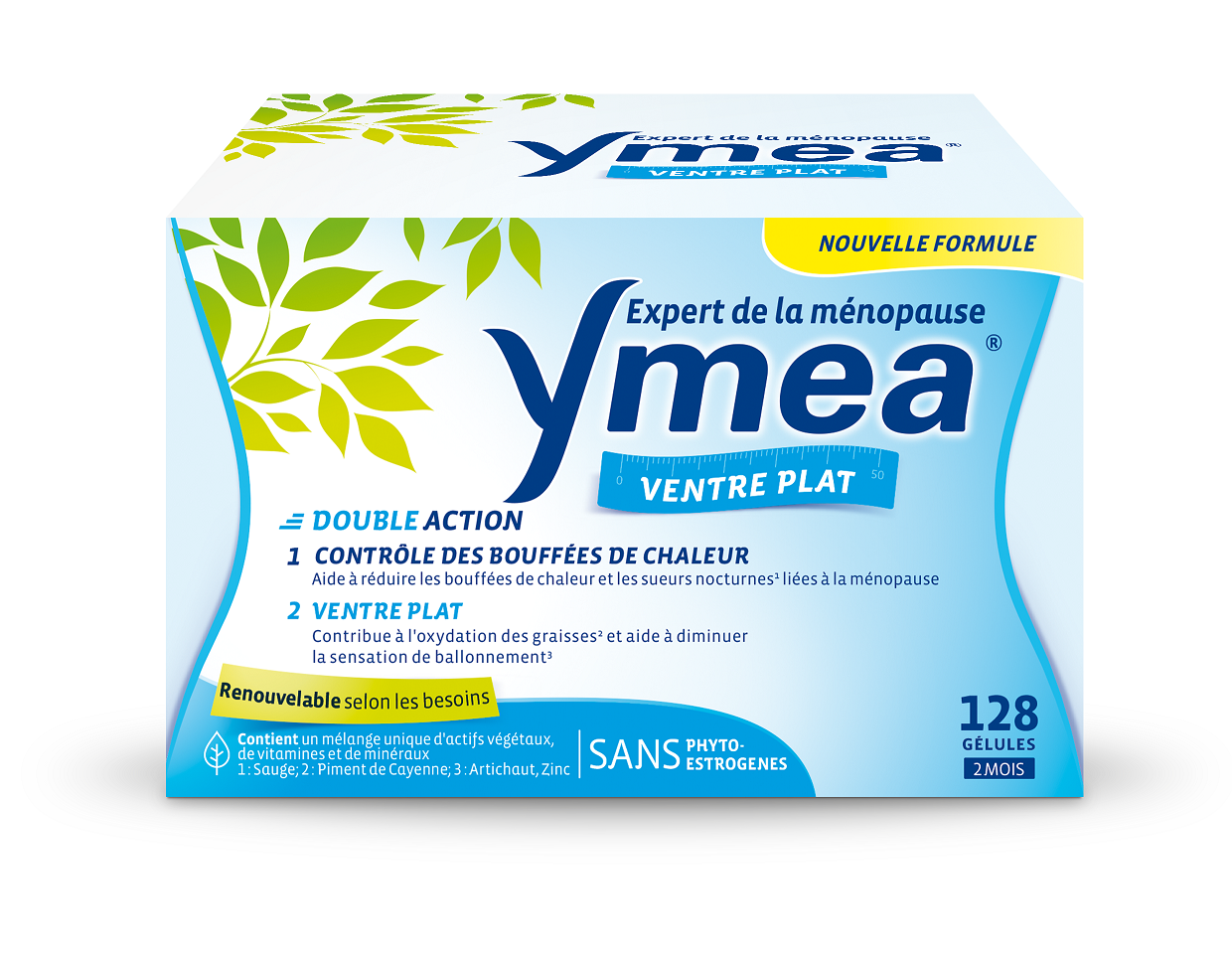 YMEA MENOPAUSE VENTRE PLAT 128GELULES