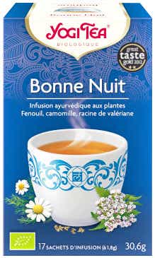 YOGI TEA BONNE NUIT INFUSION AYURVEDIQUE AUX PLANTES 17 SACHETS