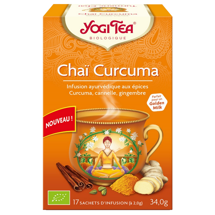 YOGI TEA CHAI CURCUMA 17 SACHETS