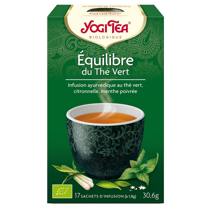YOGI TEA EQUILIBRE DU THE VERT 17 SACHETS