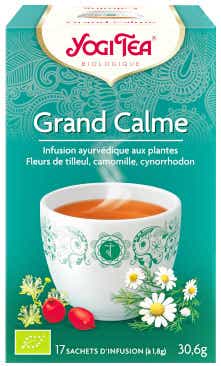 YOGI TEA GRAND CALME INFUSION AYURVEDIQUE AUX PLANTES 17 SACHETS