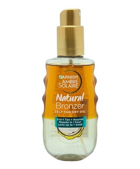AMBRE SOLAIRE HUILE SÈCHE AUTOBRONZANTE NATURELLE AU BRONZAGE À LA COCONU