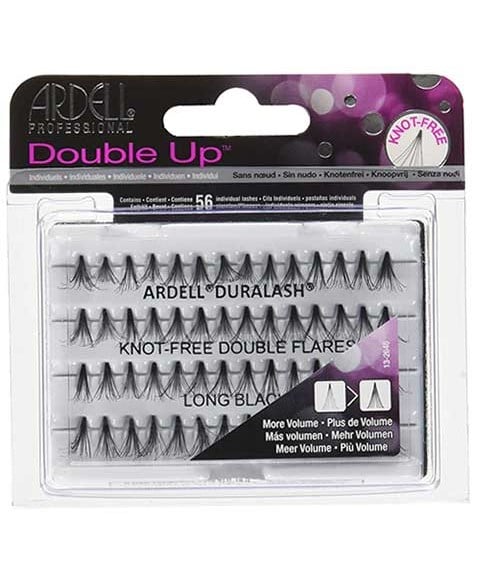ARDELL DOUBLE UP Knot FREE DOUBLE FLARES CILS LONGS NOIR