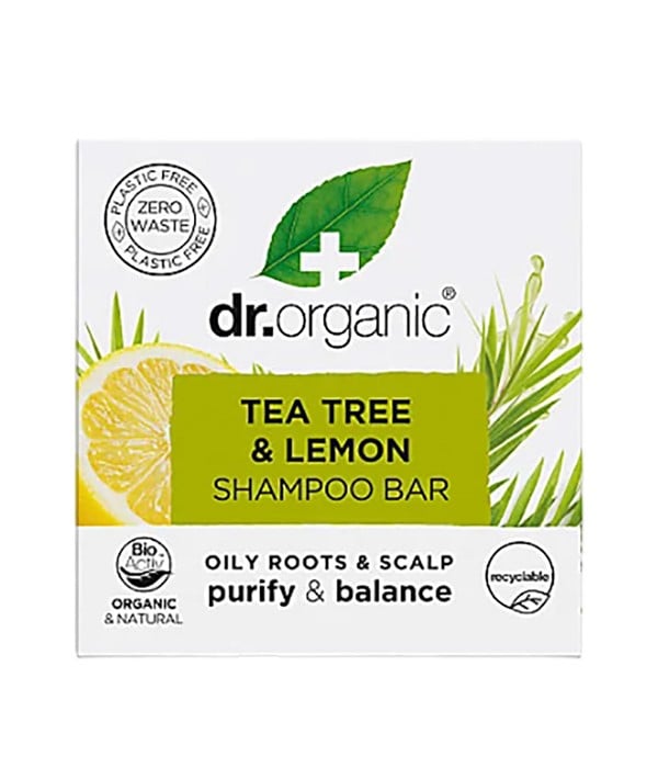 BARRE DE SHAMPOOING À L'ARBRE À THÉ ET AU CITRON BIO 