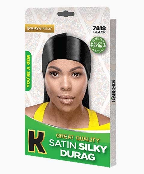 BEAUTY AMBITION DURAG SOYEUX SATINÉ DE GRANDE QUALITÉ 7818