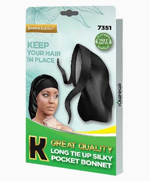 BEAUTY AMBITION GRANDE QUALITÉ LONG TIE UP SILKY POCKET BON