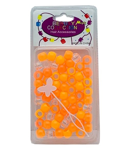 BEAUTY COLLECTION PERLES MAGIQUES POUR CHEVEUX ORANGE 