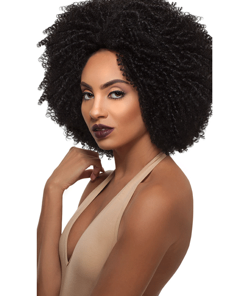 BIG BEAUTIFUL HAIR SYN LACE FRONT 4C COILY PERRUQUE 