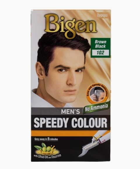 BIGEN HAIR MENS SPEEDY COLOR BROWN BLACK 102 