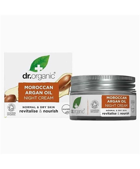 BIOACTIVE SKINCARE CRÈME DE NUIT À L'HUILE D'ARGAN MAROCAINE BIOLOGIQUE