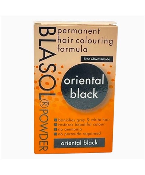 BLASOL POUDRE COLORATION PERMANENTE CHEVEUX ORIENTAL NOIR 